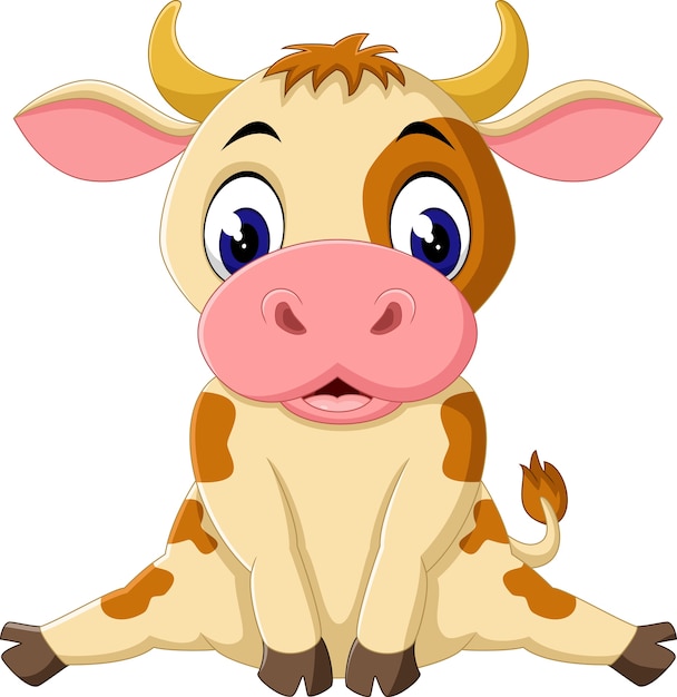 Premium Vector Cow cartoon 