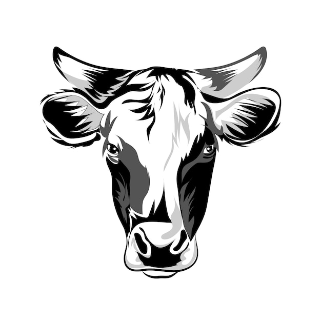 Download Cow head Vector | Premium Download