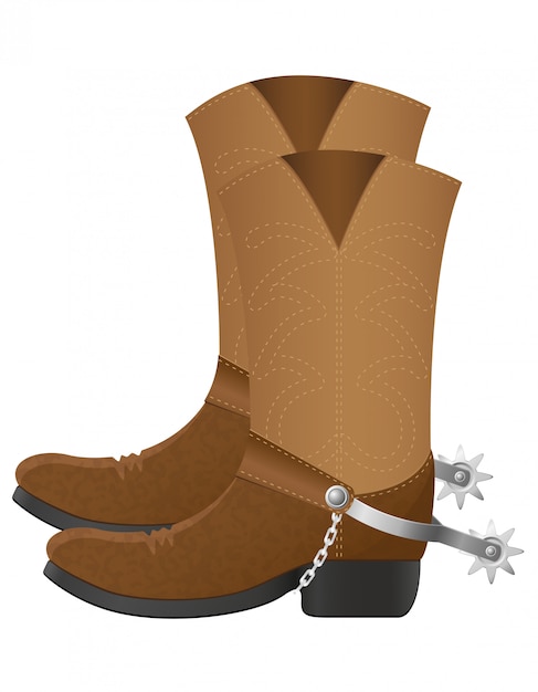 Premium Vector | Cowboy boots vector illustration
