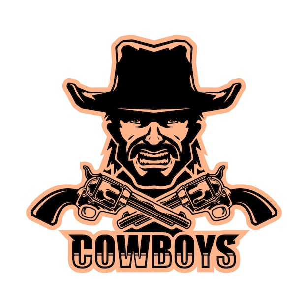 Premium Vector | Cowboy logo