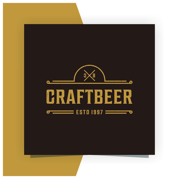 Download Free Craft Beer Logo Design Inspiration Premium Vector Use our free logo maker to create a logo and build your brand. Put your logo on business cards, promotional products, or your website for brand visibility.