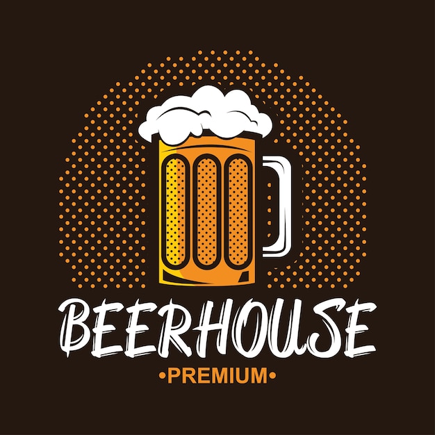 Download Free Craft Beer Logo Vintage Label For Brew House Or Pub Premium Vector Use our free logo maker to create a logo and build your brand. Put your logo on business cards, promotional products, or your website for brand visibility.
