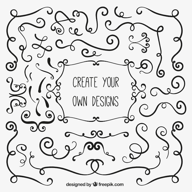 Download Create your own ornamental designs Vector | Free Download