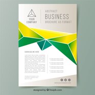 Free Vector Creative A5 Business Brochure Template