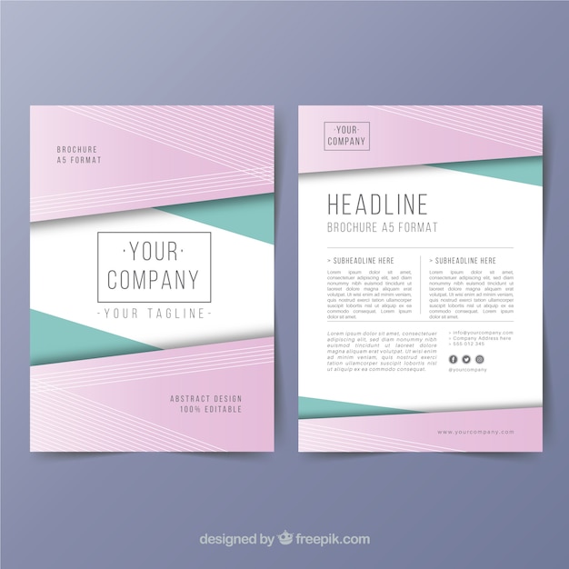 a5-business-brochure-template-free-vector