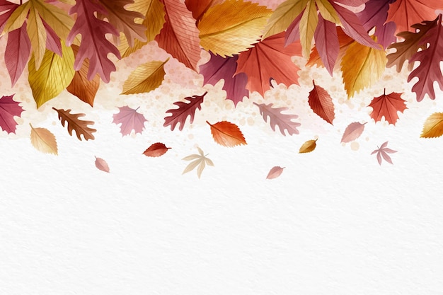 空白の創造的な秋の壁紙 無料のベクター