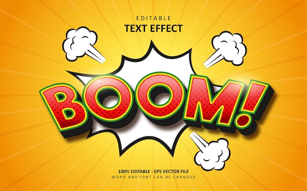 Premium Vector | Creative boom text effect