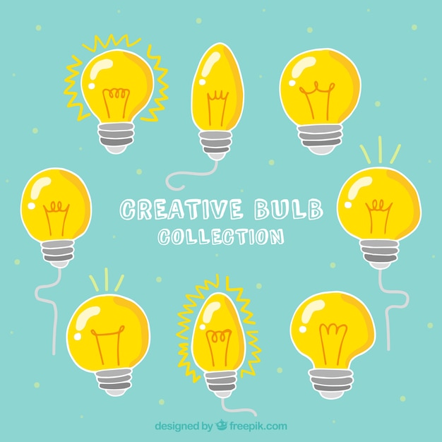 Download Creative bulbs collection | Free Vector