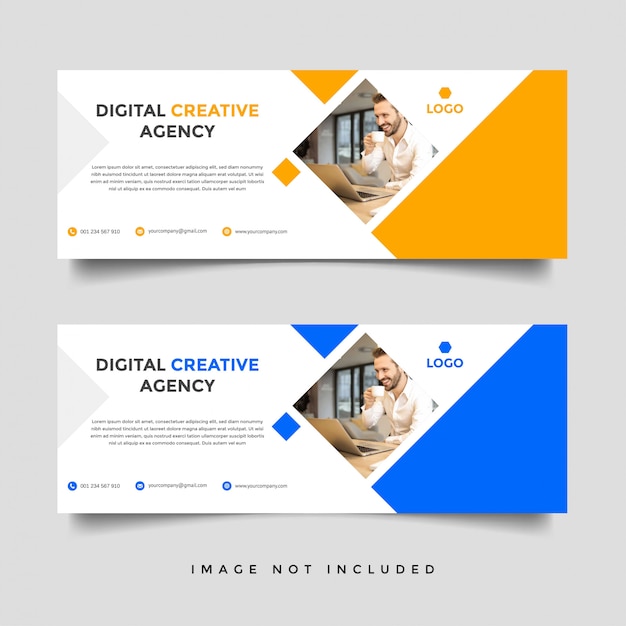 Premium Vector | Creative business banner vector template