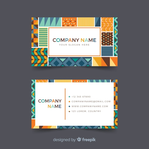 Creative business card template Free Vector Creative business card template Free Vector