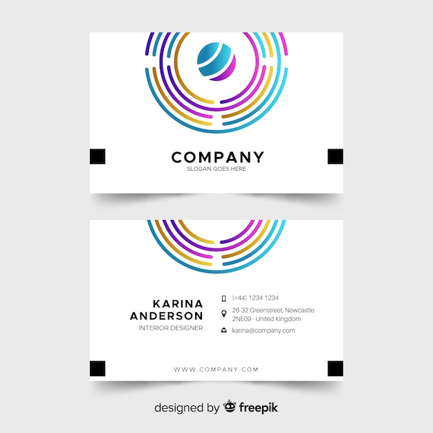 Download Free Creative Business Card Template Free Vector Use our free logo maker to create a logo and build your brand. Put your logo on business cards, promotional products, or your website for brand visibility.
