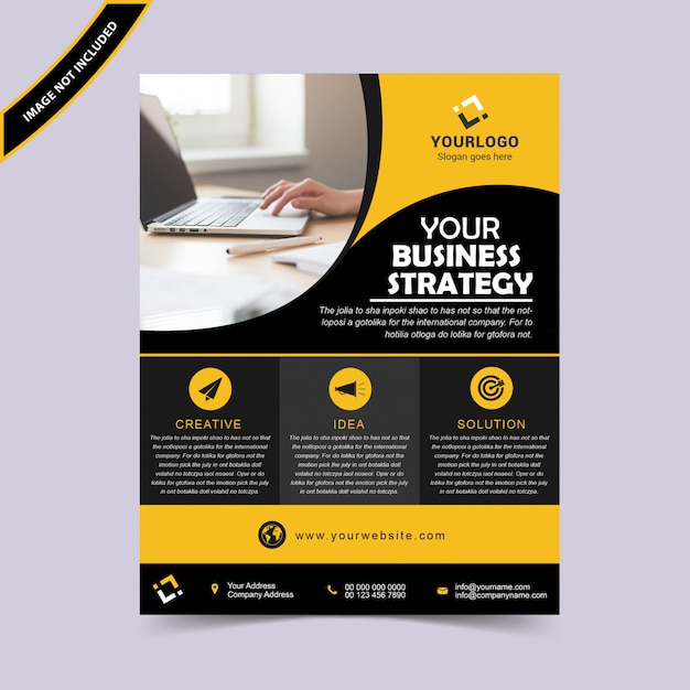 Premium Vector Creative Business Flyer Design