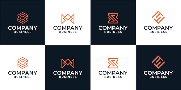 Premium Vector Creative Business Logo Collection Corporate Initial Logo Design Inspiration Template