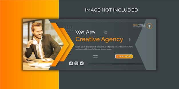 Premium Vector Creative Business Social Media Banner Template With Facebook Cover Design