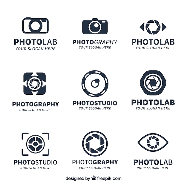 Download Free Download Free Creative Camera Logo Collection Vector Freepik Use our free logo maker to create a logo and build your brand. Put your logo on business cards, promotional products, or your website for brand visibility.