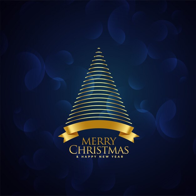 Creative christmas golden tree design\
background