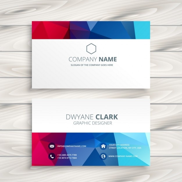 Creative colorful business card