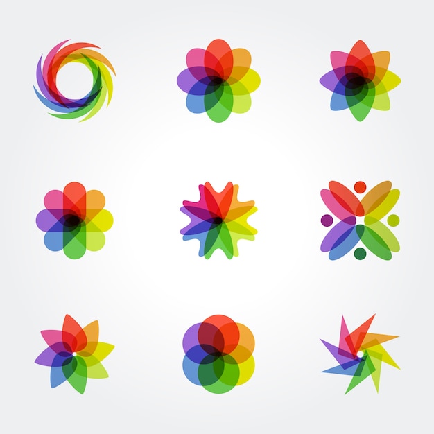 Premium Vector | Creative colorful geometric symbol design