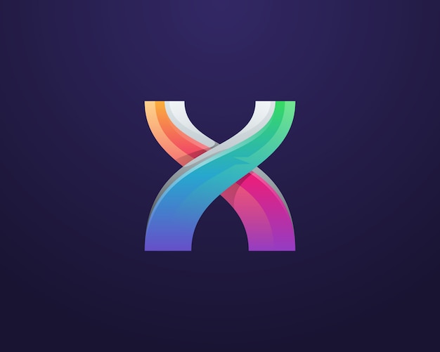 Premium Vector | Creative colorful letter x logo