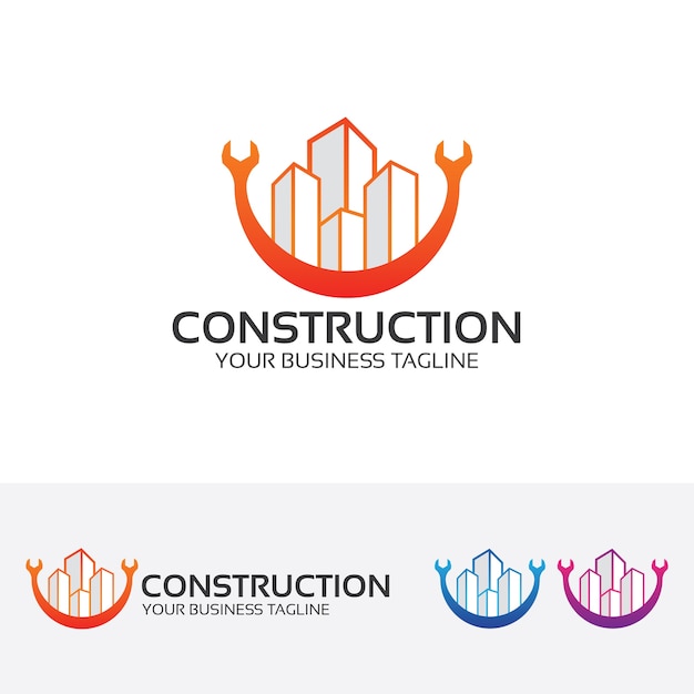Download Free Creative Construction Logo Template Premium Vector Use our free logo maker to create a logo and build your brand. Put your logo on business cards, promotional products, or your website for brand visibility.