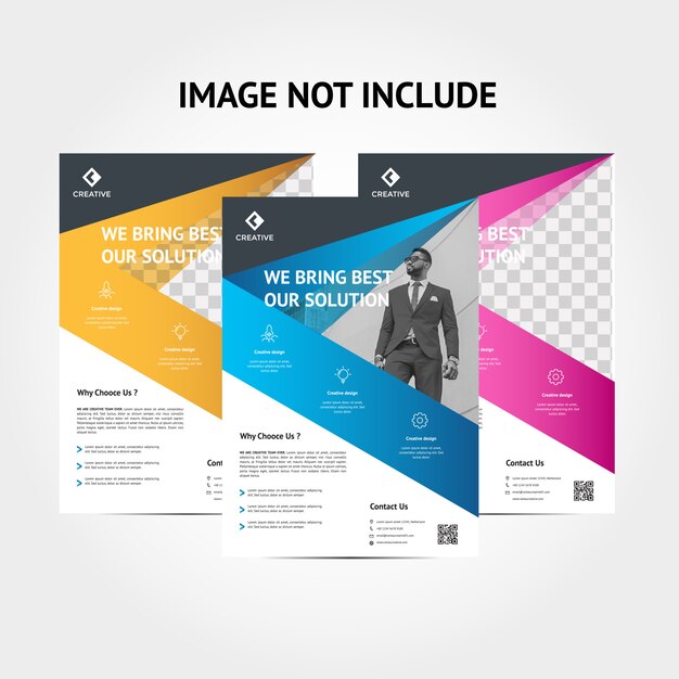 Premium Vector Creative Corporate Business Flyer Background Template