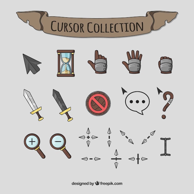 Download Creative cursor pack Vector | Free Download