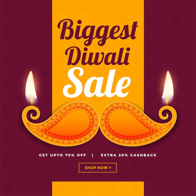 Creative design of diwali sale banner