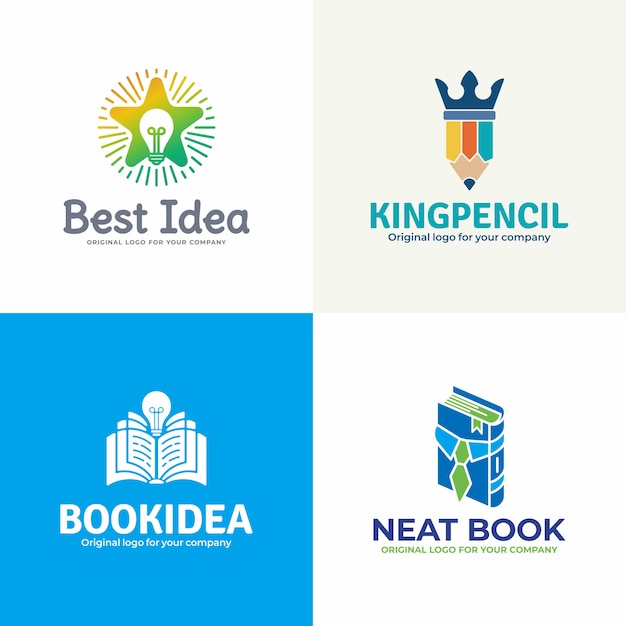 Download Free Creative Education Logo Collection Premium Vector Use our free logo maker to create a logo and build your brand. Put your logo on business cards, promotional products, or your website for brand visibility.