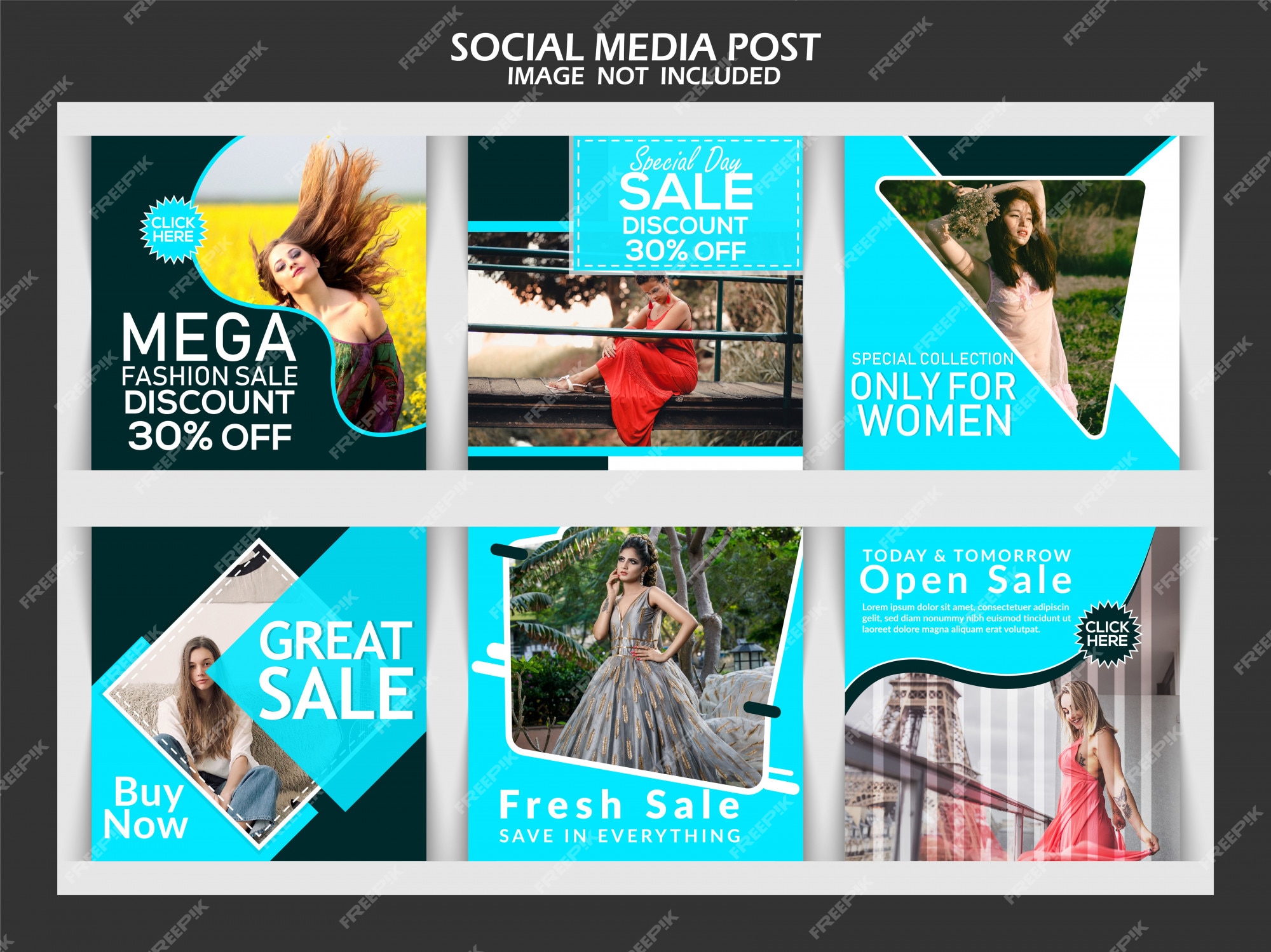 Premium Vector | Creative fashion social media post