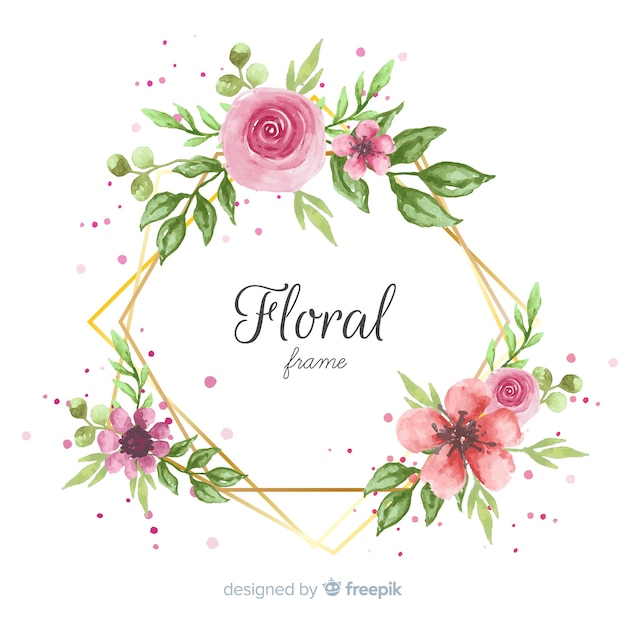 Download Free Vector | Creative floral frame