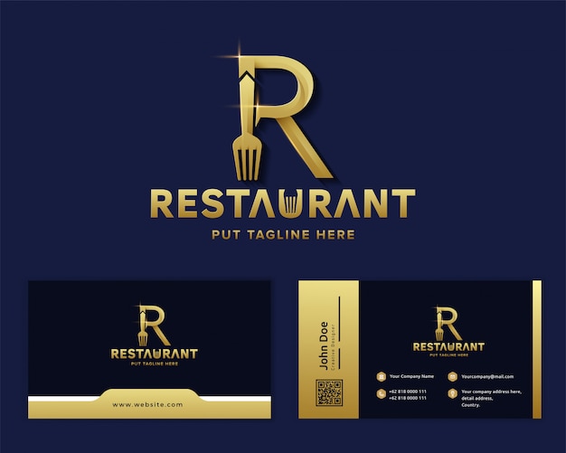 Download Free Creative Fork With Letter R Logo Template For Restaurant Company Use our free logo maker to create a logo and build your brand. Put your logo on business cards, promotional products, or your website for brand visibility.