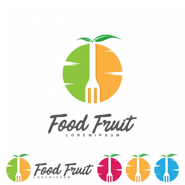 Download Free Creative Fruits Logo Design Premium Vector Use our free logo maker to create a logo and build your brand. Put your logo on business cards, promotional products, or your website for brand visibility.