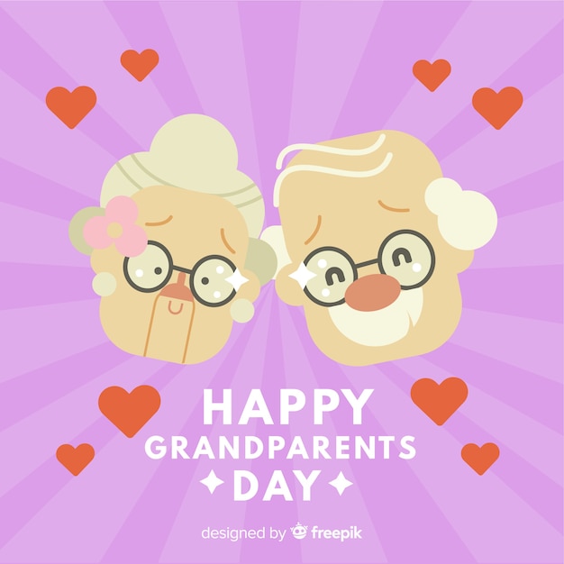 Creative grandparents day background | Free Vector