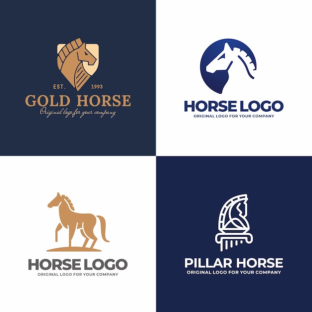 Download Free Creative Horse Logo Collection Premium Vector Use our free logo maker to create a logo and build your brand. Put your logo on business cards, promotional products, or your website for brand visibility.