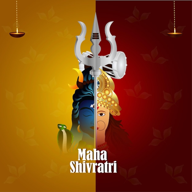 Premium Vector | Creative illustration of lord shiva for mahashivratri