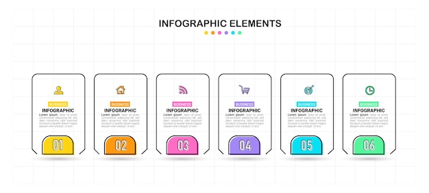 Premium Vector Creative Infographic Six Steps Template Riset