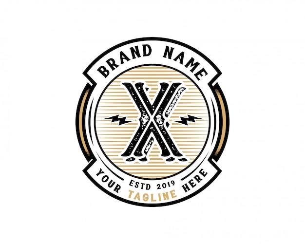 Download Free Creative Initial Letter X Retro Vintage Hipster And Grunge Vector Use our free logo maker to create a logo and build your brand. Put your logo on business cards, promotional products, or your website for brand visibility.