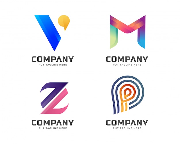 Download Free Creative Initial Type Letter Set Logo Template For Business Use our free logo maker to create a logo and build your brand. Put your logo on business cards, promotional products, or your website for brand visibility.