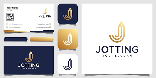 Download Free Creative Letter J With Pencil Concept Logo Design Inspiration And Use our free logo maker to create a logo and build your brand. Put your logo on business cards, promotional products, or your website for brand visibility.