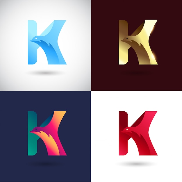Download Free Creative Letter K Logo Design Premium Vector Use our free logo maker to create a logo and build your brand. Put your logo on business cards, promotional products, or your website for brand visibility.