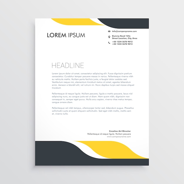 Creative letterhead design template\
vector