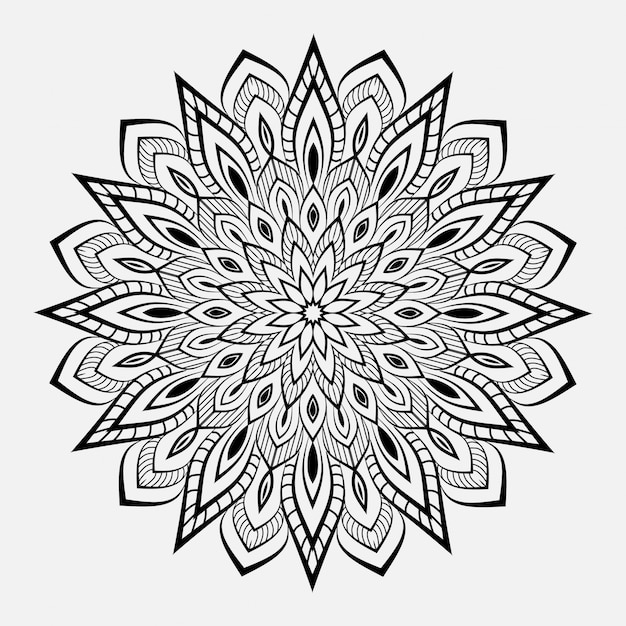 Download Creative luxury mandala background | Premium Vector