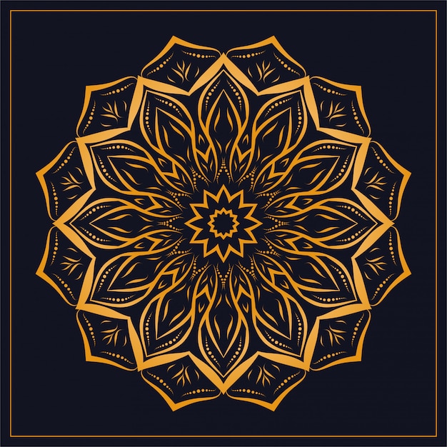 Download Creative luxury mandala illustration | Premium Vector