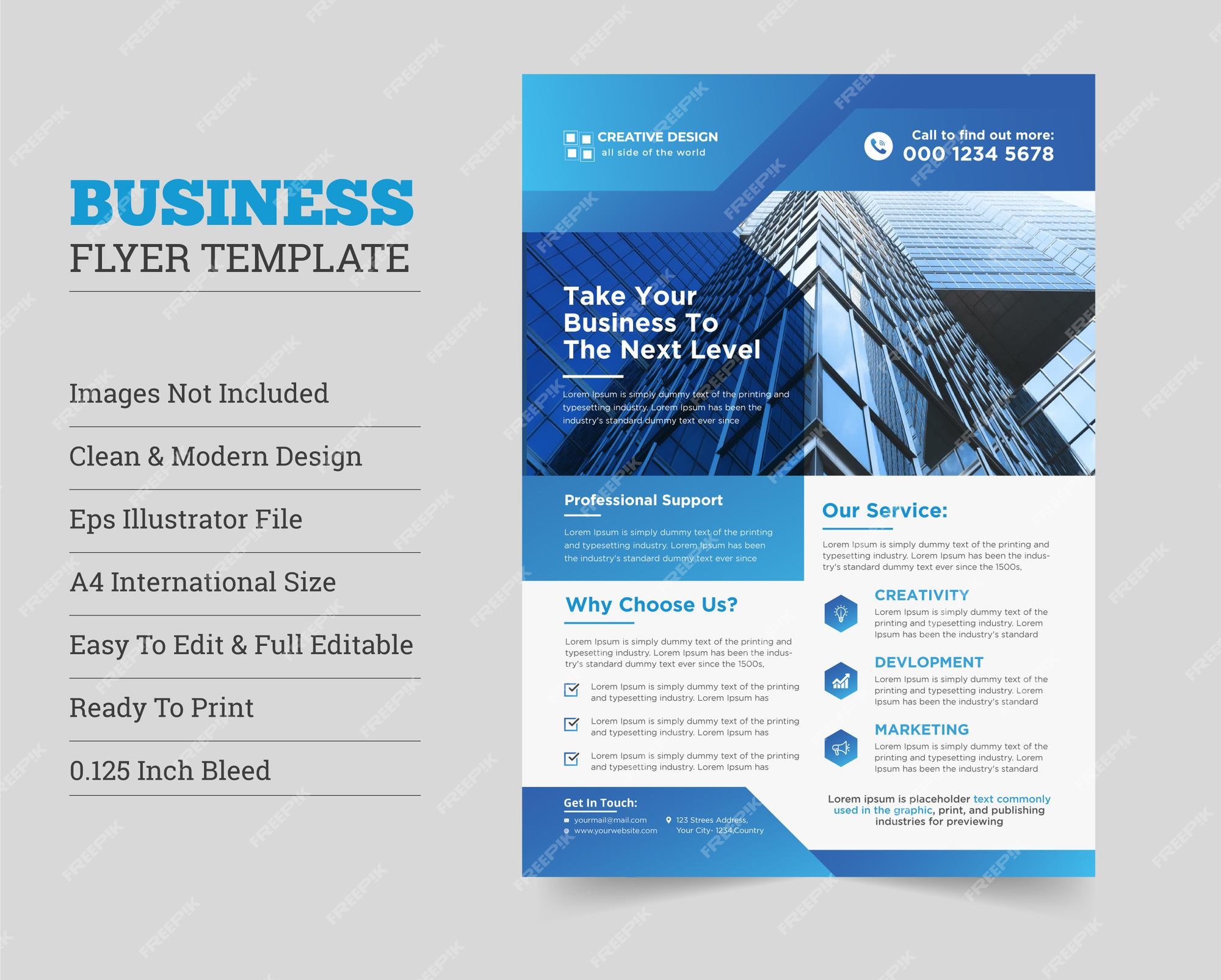 Premium Vector | Creative modern corporate flyer design corporate ...