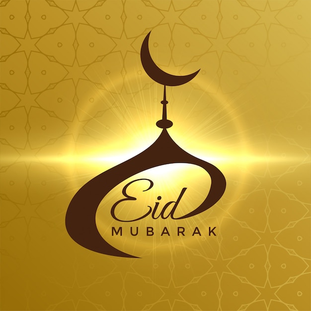 Creative mosque design for eid mubarak\
festival