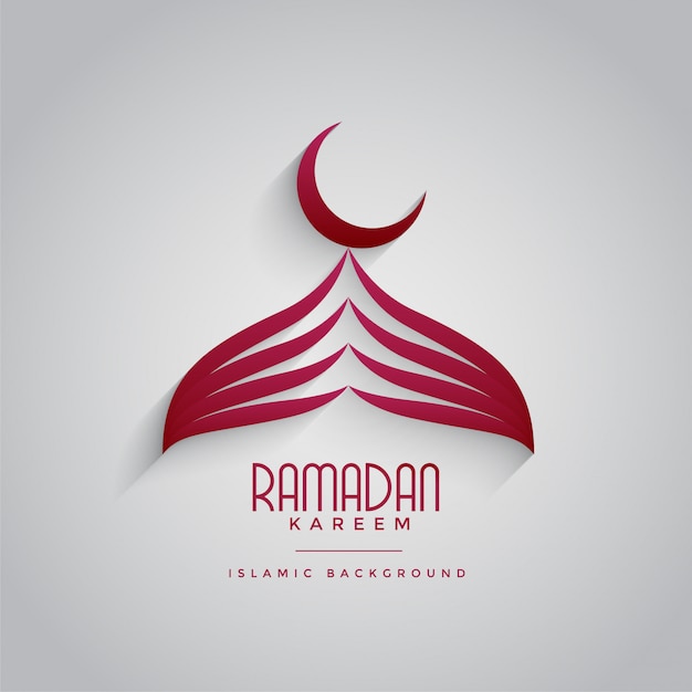 Creative mosque design for ramadan kareem\
festival