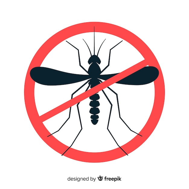 Creative mosquito control concept Vector Free Download