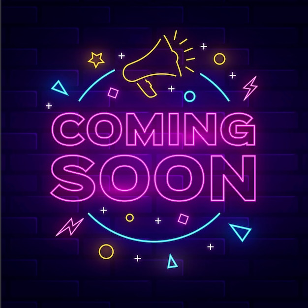 Free Vector | Creative neon teaser background