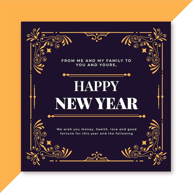 free-vector-creative-new-year-card-template