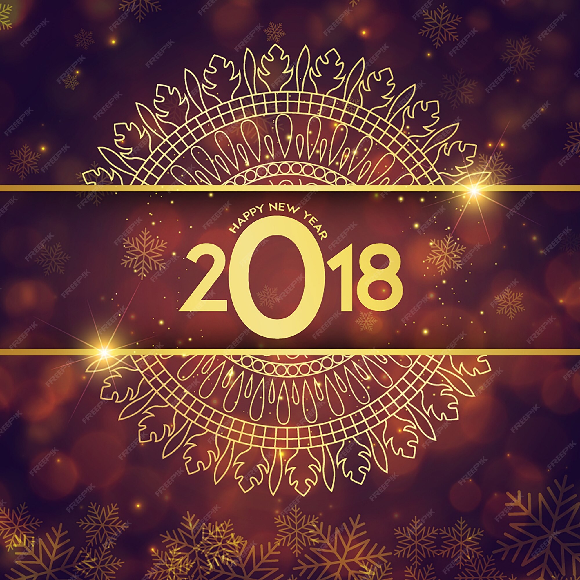 Premium Vector | Creative new year poster designs